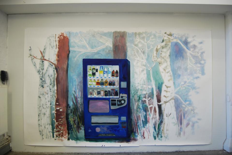 Automat im Wald, 2012,234 x 377 cm
