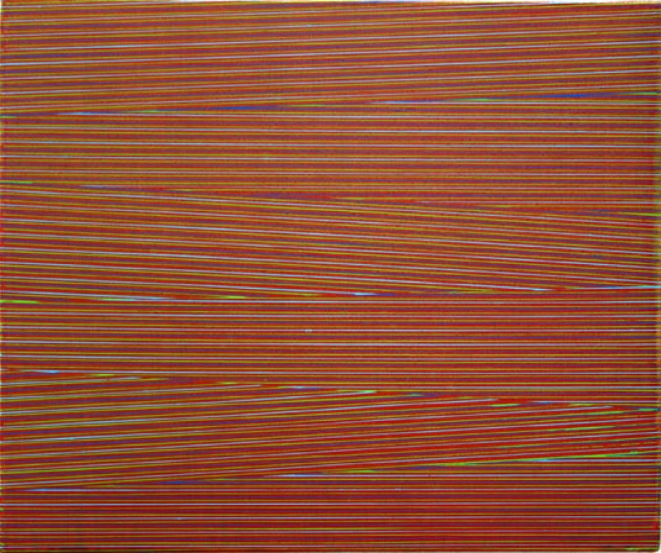 Pli 0511, 2011,Acryl auf Holzkörper,25 x 27 cm