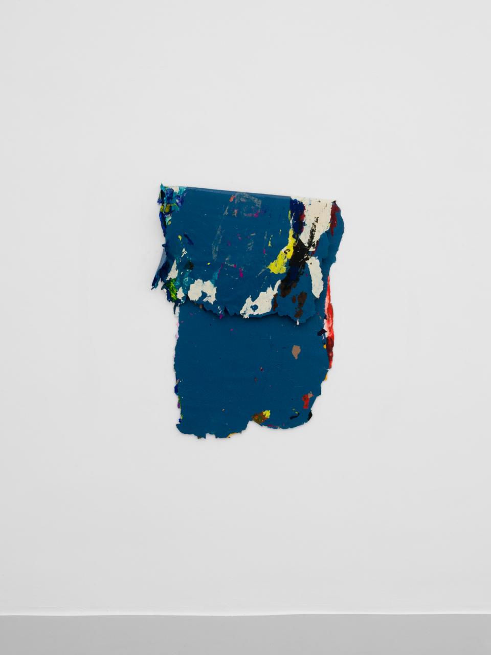 ohne Titel (210115), 2015,Acrylfarbe, Rundholz,107 x 80 cm